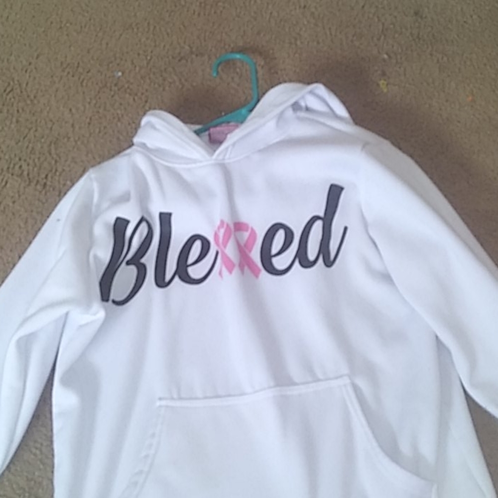 Blessed breast cancer supportive hoodie
